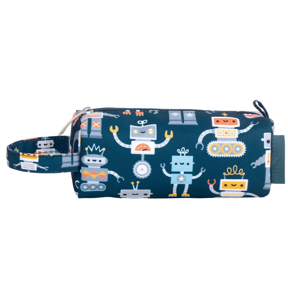 A Little Lovely Company - Pencil Case With Handle - Robots
