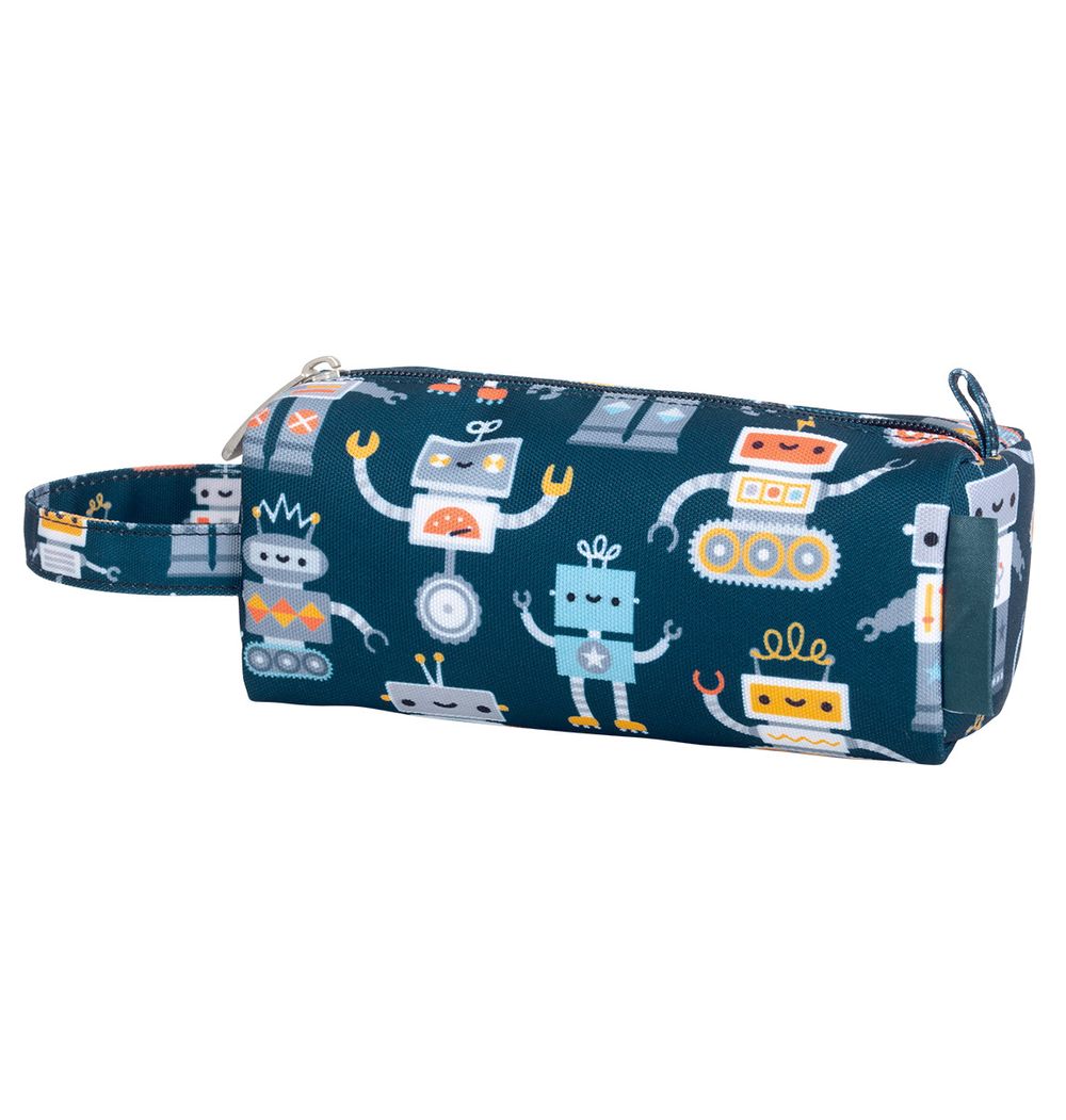 A Little Lovely Company - Pencil Case With Handle - Robots