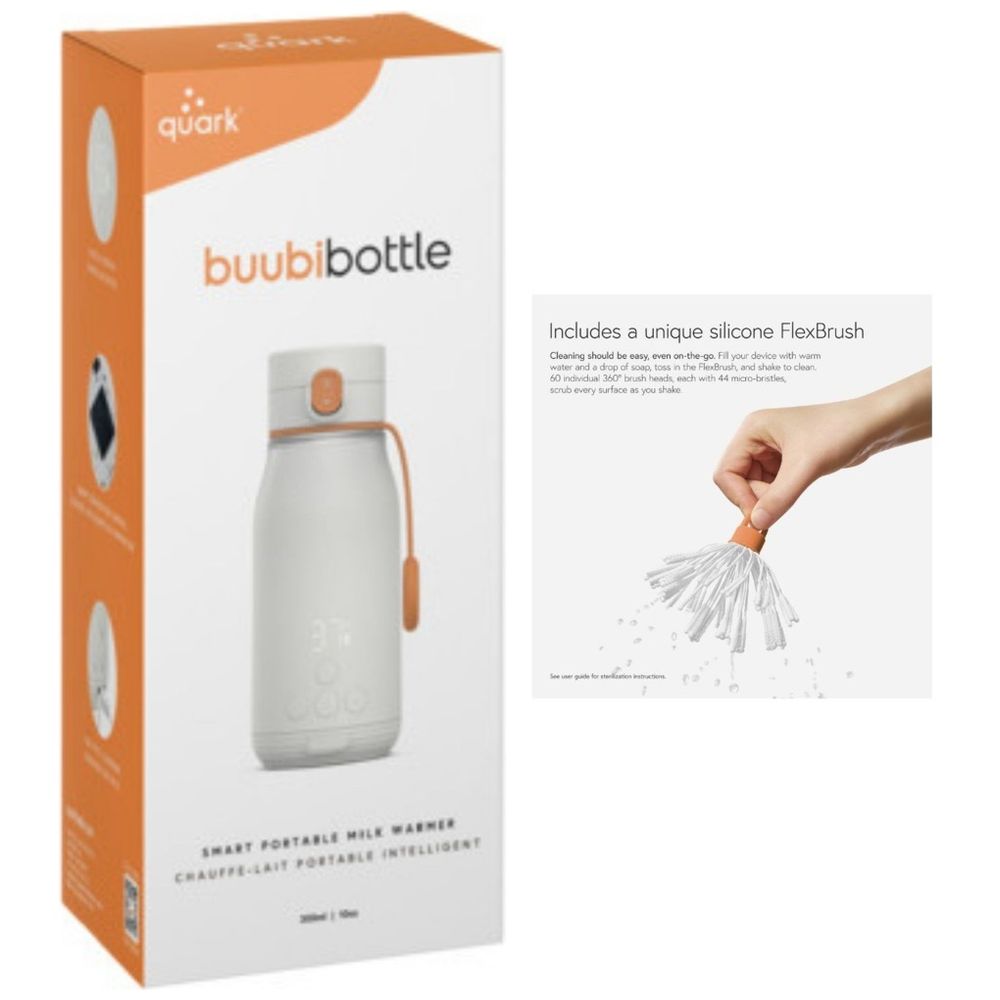 Quark Buubi Smart Portable Milk Warmer - White/Orange