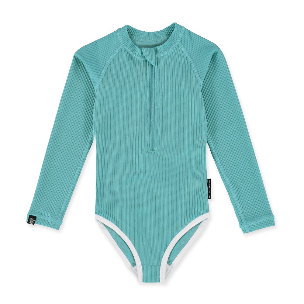 Beach & Bandits Ribbed Swimsuit Coastal