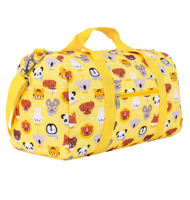 A little Lovely Company - Animal Friends Printed Travel Bag - Yellow