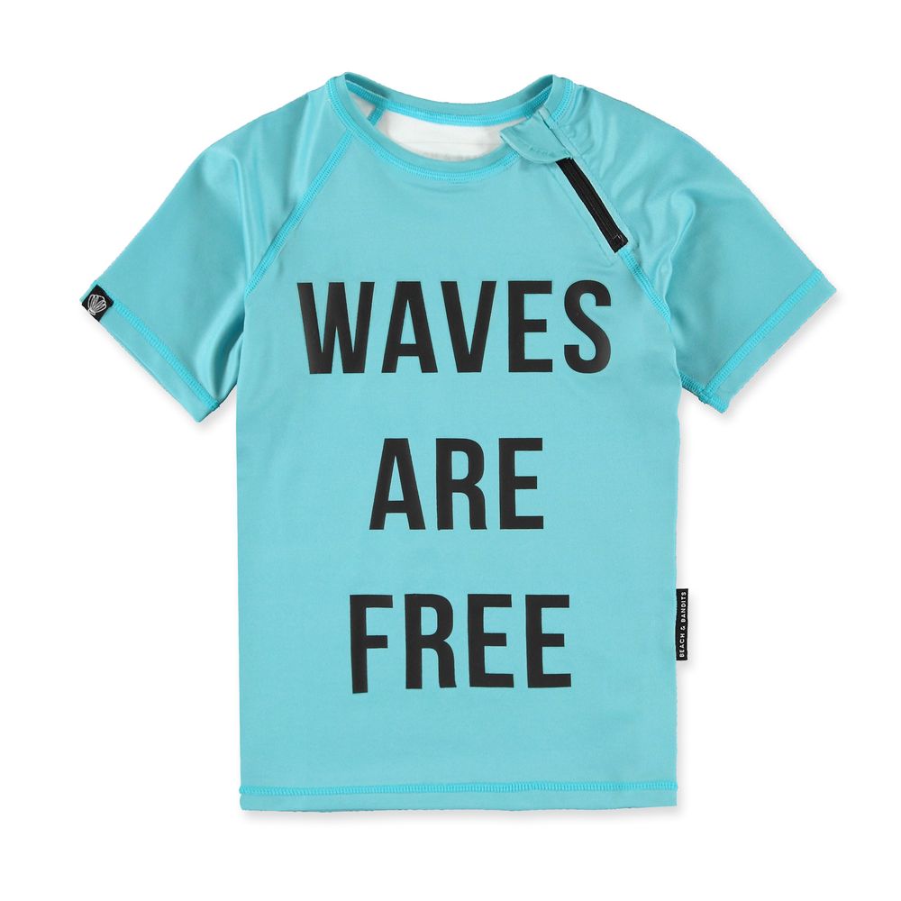 Beach & Bandits Waves Are Free Swim T-Shirt