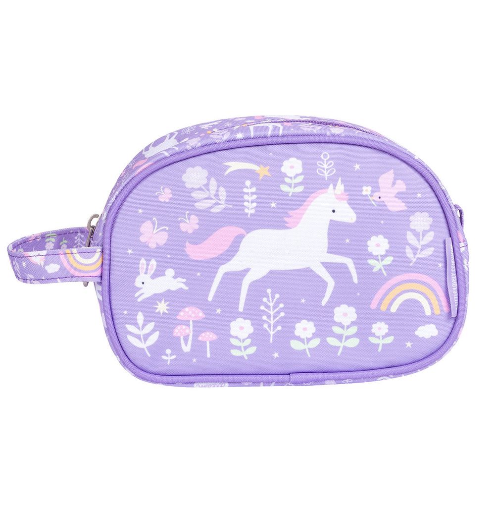 A Little Lovely Company - Kid's Toiletry Bag - Unicorn Dreams