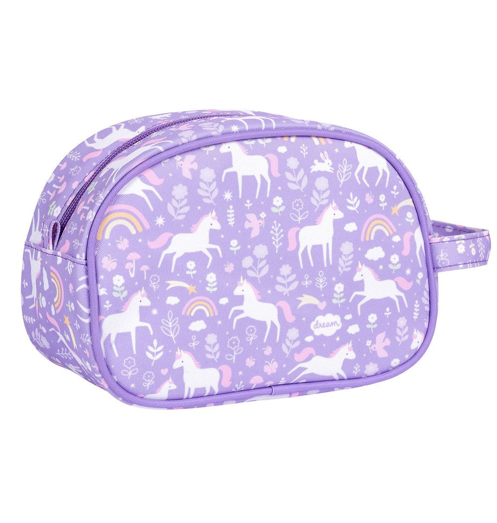 A Little Lovely Company - Kid's Toiletry Bag - Unicorn Dreams
