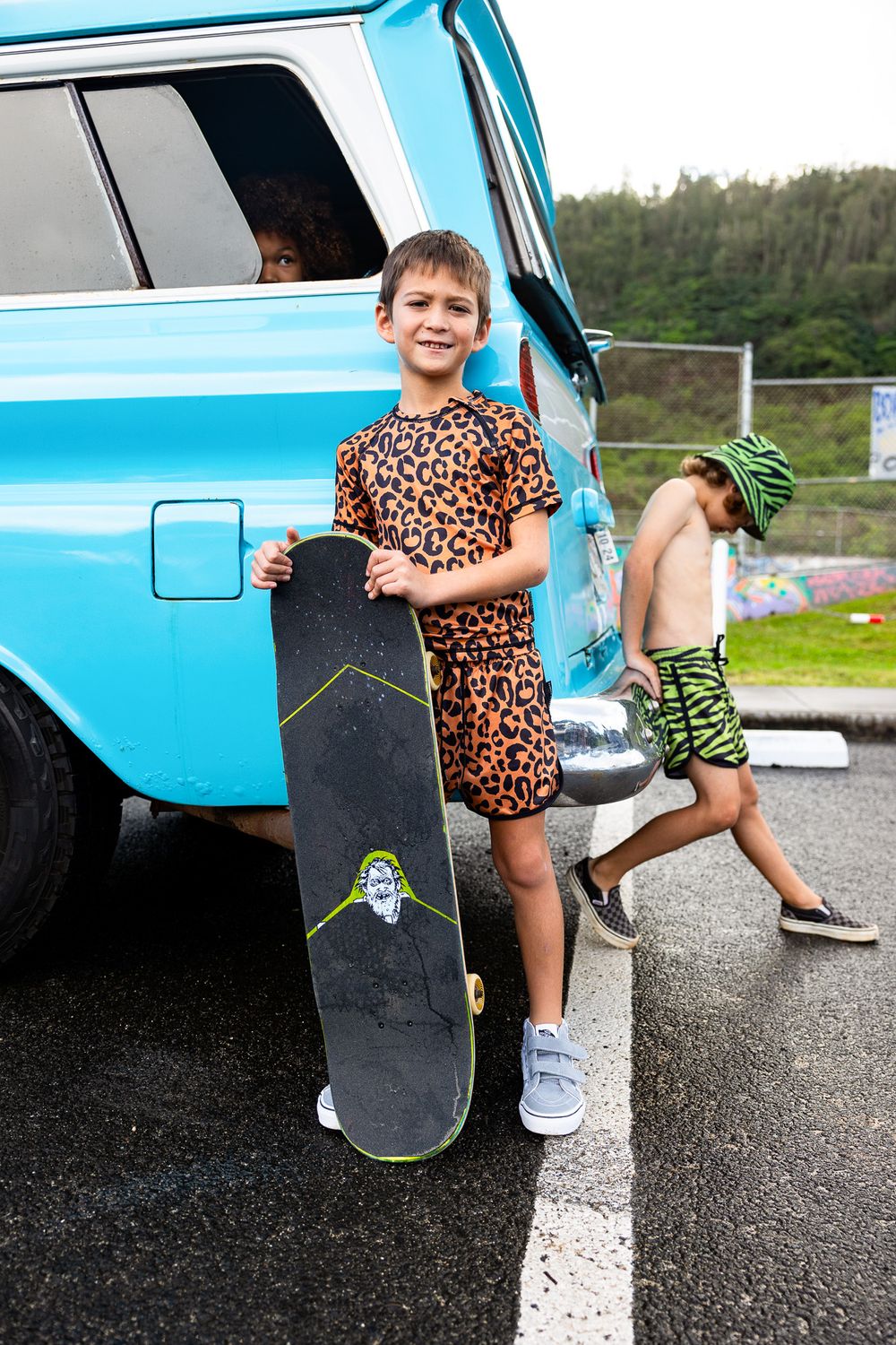 Beach & Bandits Coco Leopard Swim Trunks
