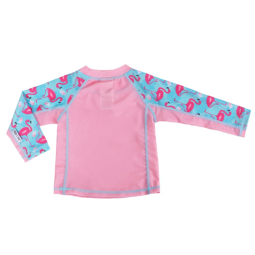 Zoocchini Baby Rash Guard Long Sleeved Swim Top - Flamingo