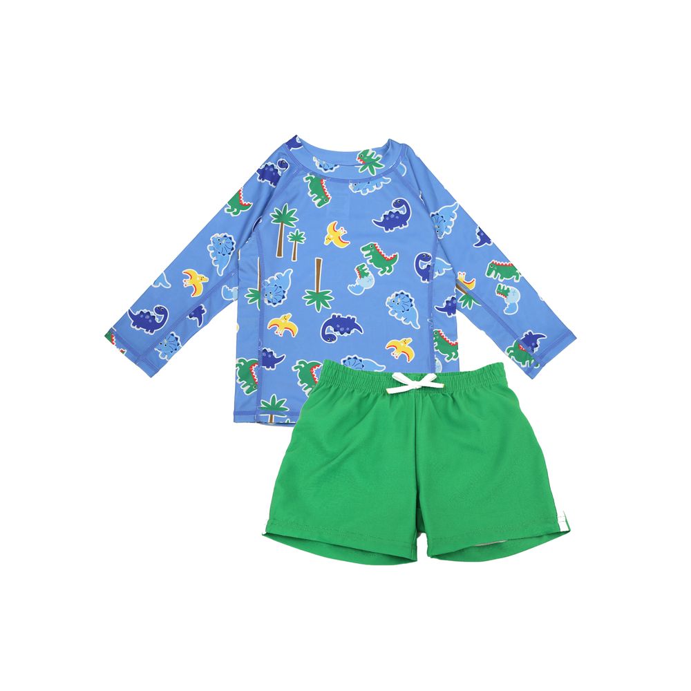 Zoocchini Baby Devin the Dino and Friends Guard Swim Shorts Set