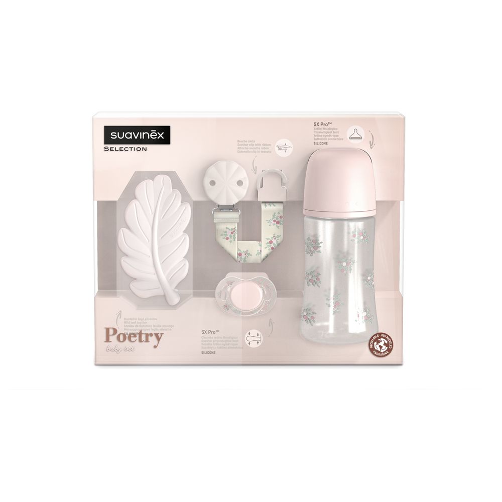 Suavinex - Poetry Gift Set - Pink - 4 Pcs
