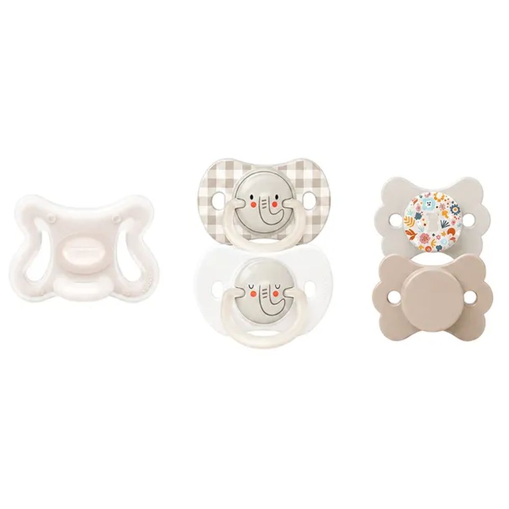 Suavinex - Physiological Baby Pacifier Bundle - Zero Zero Soother 0-2M With Night Pacifier Stages 0-6M And 6-18M