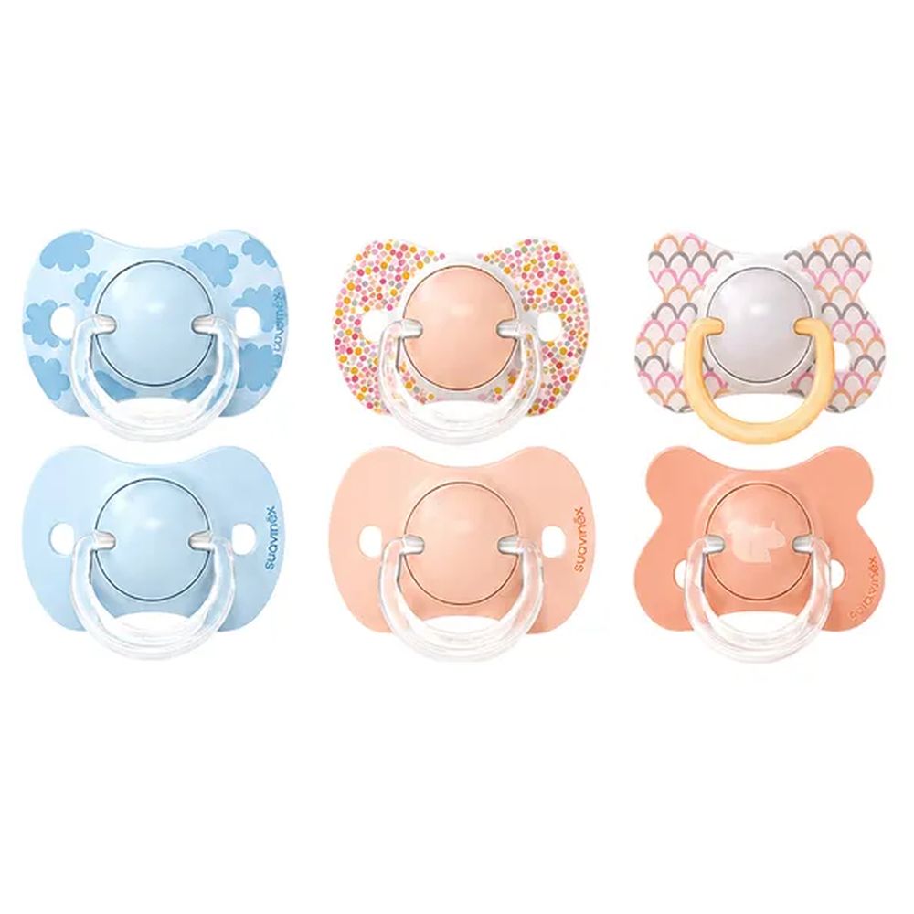 Suavinex - Physiological Baby Pacifier Bundle - 0-6M, 6-18M And 18M+ Stages Pacifier