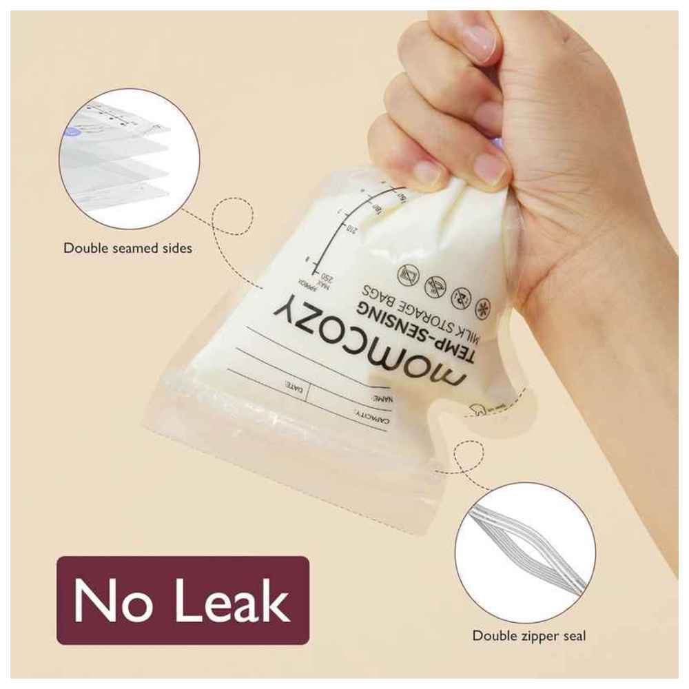 MomCozy - Temp-Sensing Breastmilk Storage Bag - 60 Pcs - 250 ml