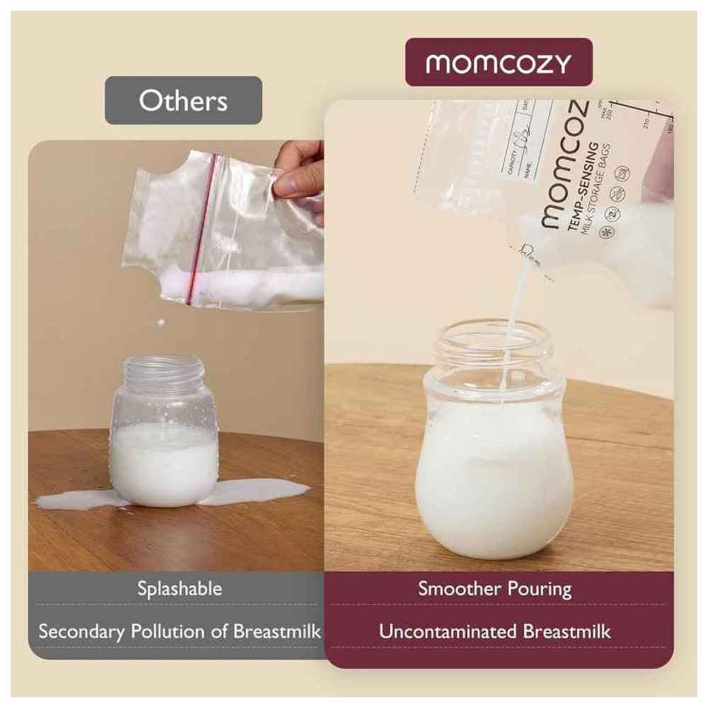 MomCozy - Temp-Sensing Breastmilk Storage Bag - 60 Pcs - 250 ml