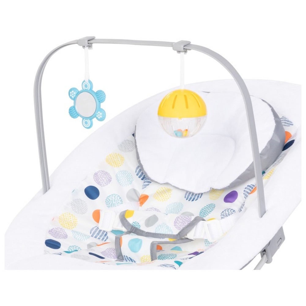 Baby Trend - Smart Steps My First Rocker 2 Bouncer - Orbits White - 0M+ Up to 9kg