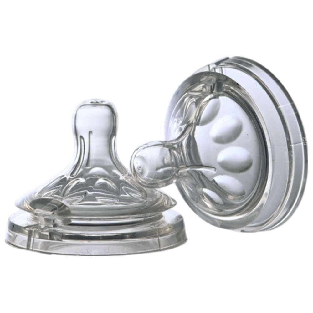 Shield Baby - Silicone Anti-Colic Wide Neck Fast Flow Nipple - 2 Pcs -12M+