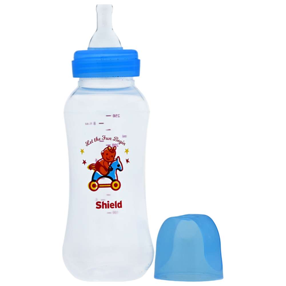 Shield Baby - Standard Neck Classic Feeding Bottle - 250 ml - Color May Vary - 1 Pc