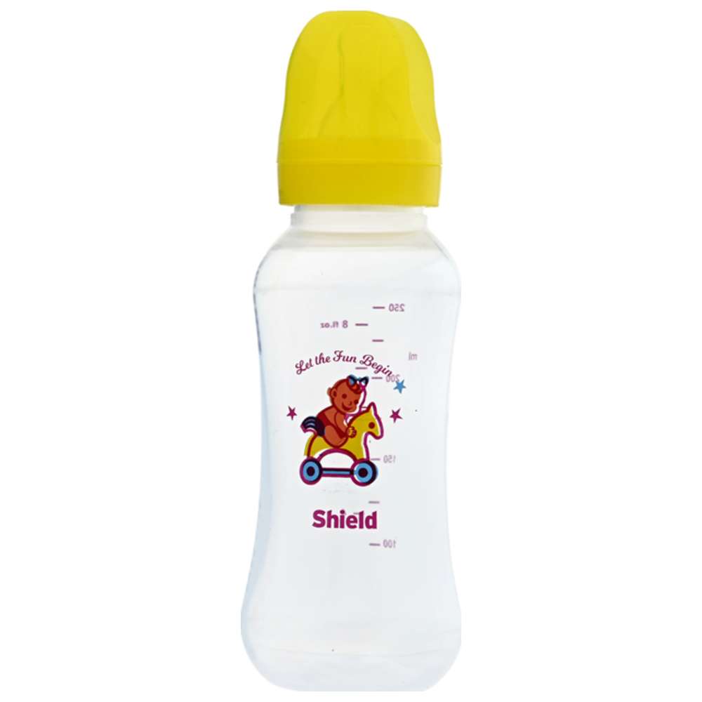 Shield Baby - Standard Neck Classic Feeding Bottle - 250 ml - Color May Vary - 1 Pc
