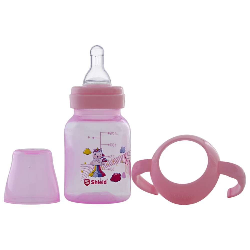 Shield Baby - Special Edition Standard Neck Feeding Bottle - 125 ml - Color May Vary - 1 Pc