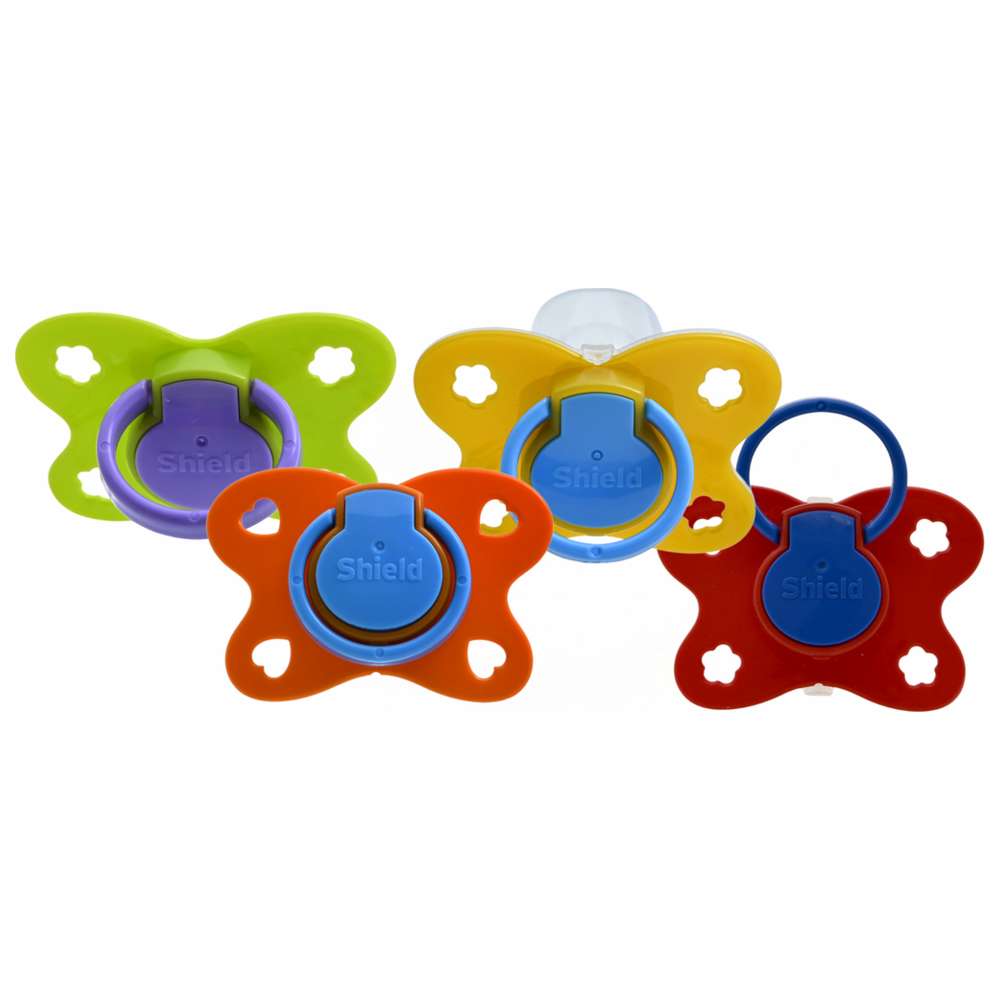 Shield Baby - Classic Silicone Soother - 6M+ - Color May Vary - 1 Pc