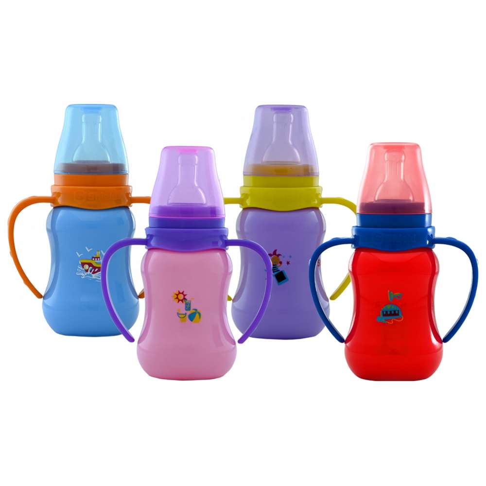 Shield Baby - PP Standard Neck Deluxe Feeding Bottle - 125 ml - Color May Vary - 1 Pc