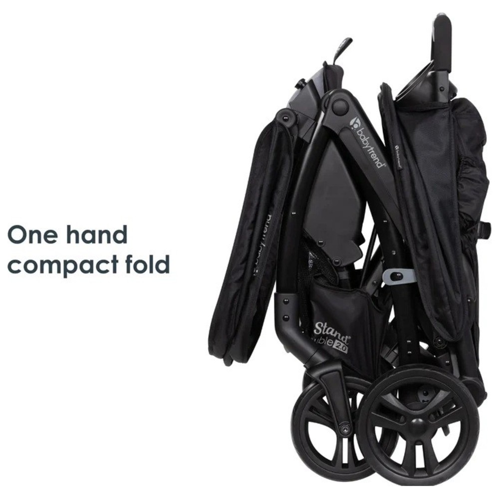 Babytrend - Sit N' Stand Double 2.0 Stroller - Dash Black