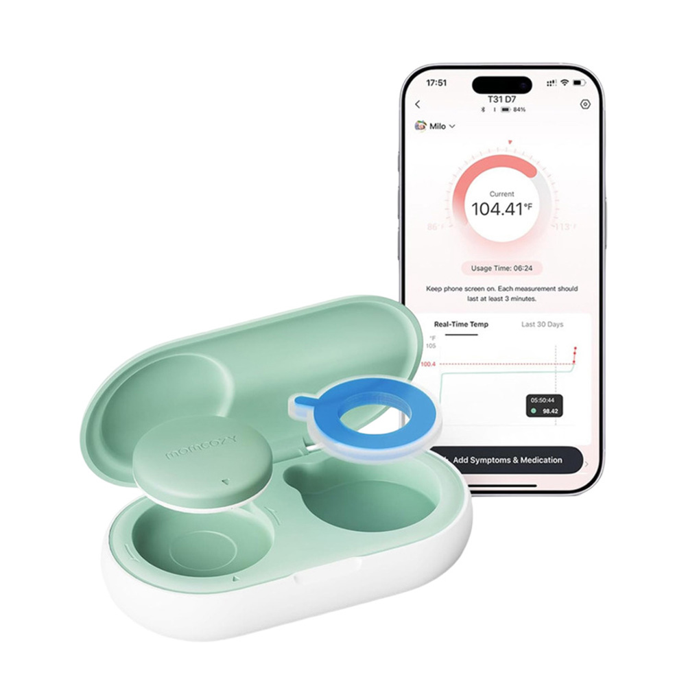 Momcozy - Wearable Digital Thermometer - White
