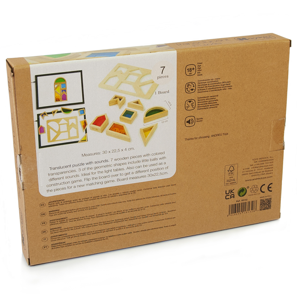 Andreu Toys - Translucent Puzzle - 8pcs