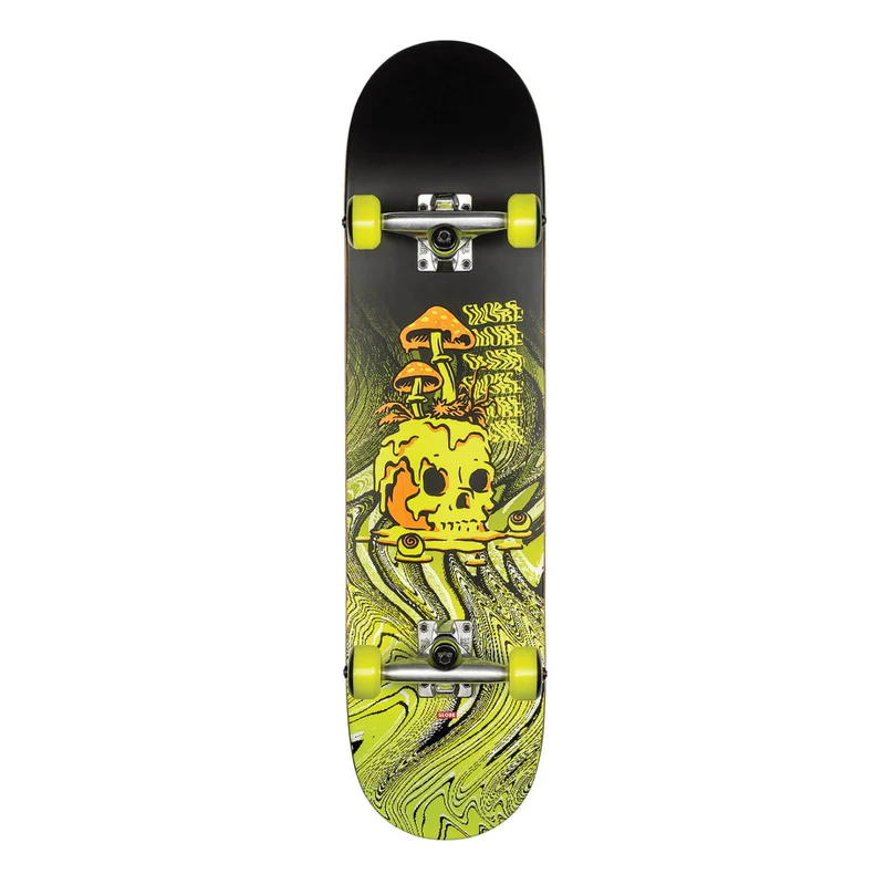 Globe G1 Nature Walk Skateboard - Black/Toxic Yellow