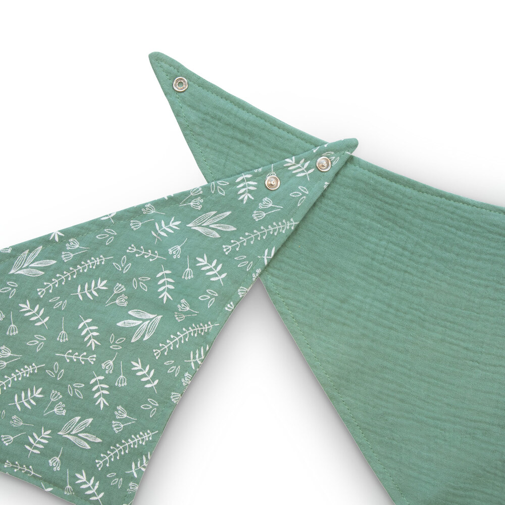 Baboo - Double Layer Muslin Bandana Bib Set - Peachy Keen - 2pc