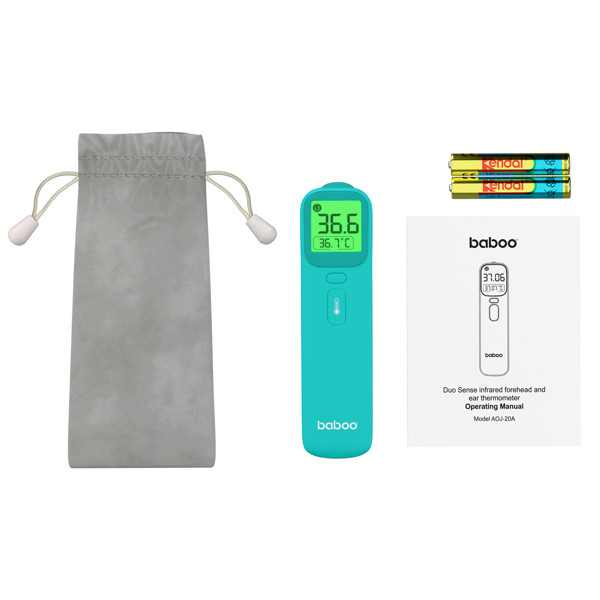 Baboo - Infared Duo Sense Forehead And Ear Thermometer - Green