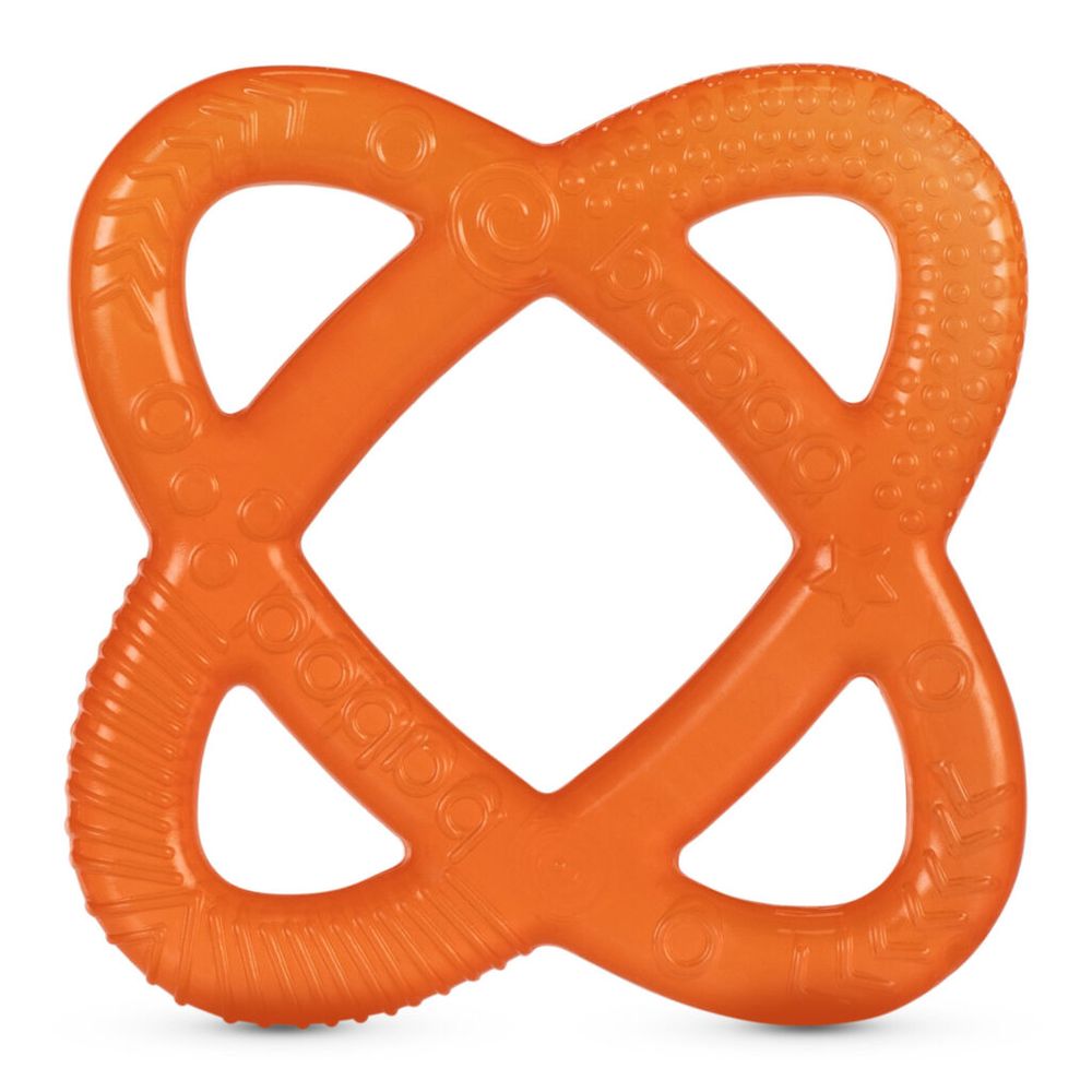 Baboo - Water-Filled Cooling Teether Sphere - Orange