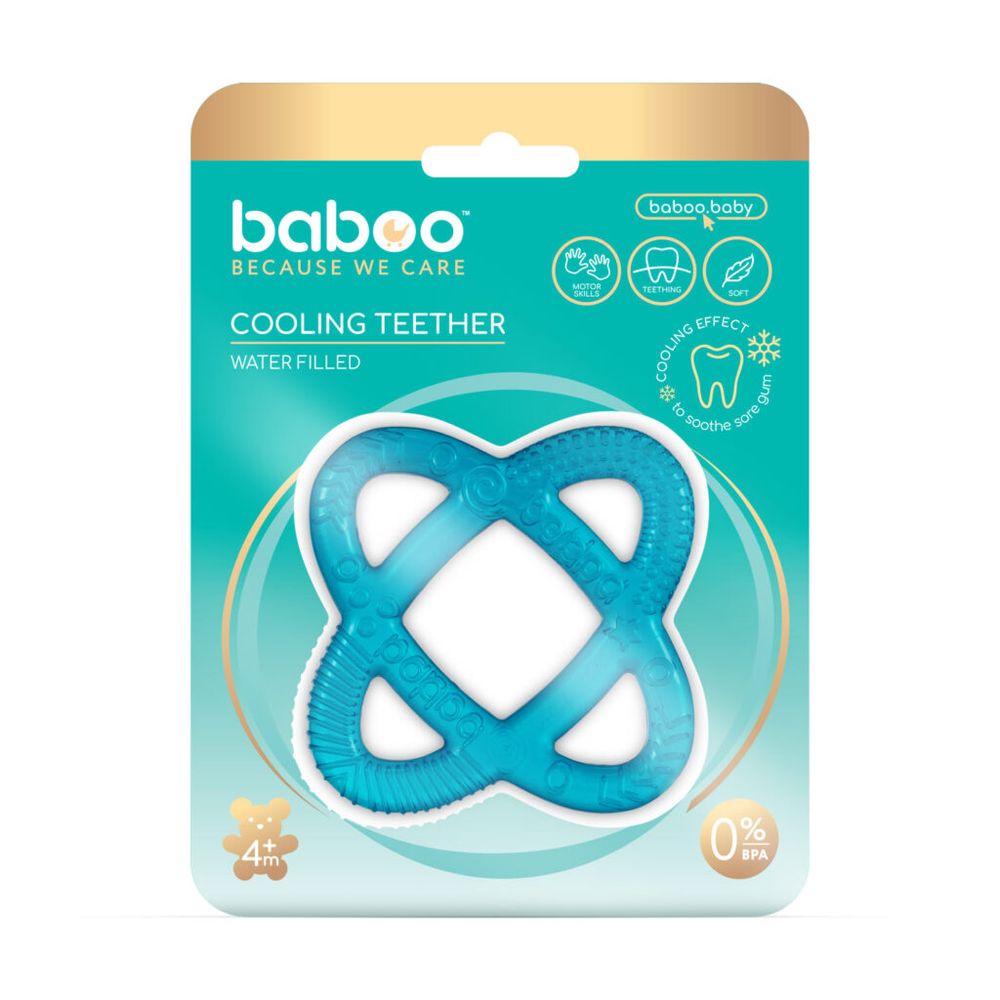Baboo - Water-Filled Cooling Teether Sphere - Blue