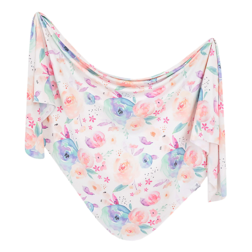 Copper Pearl - Baby Knit Swaddle Blanket - Bloom