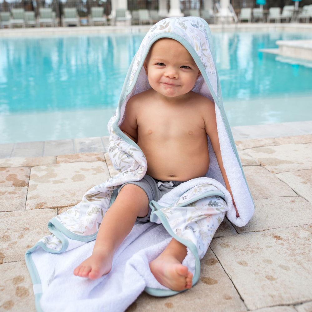 Copper Pearl - Baby Premium Knit Hooded Towel - Rex