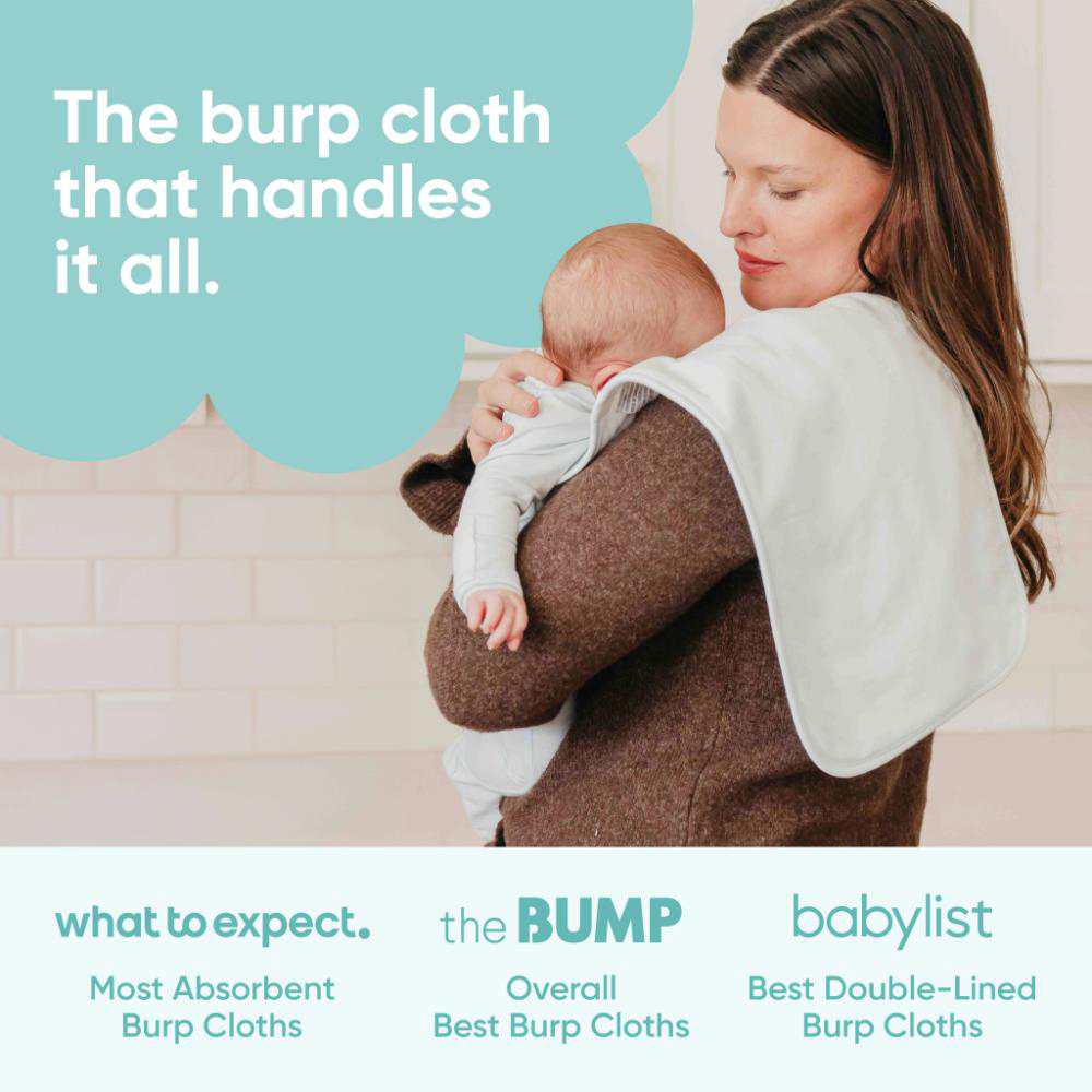 Copper Pearl - Baby Burp Cloths - 3 Pc Set