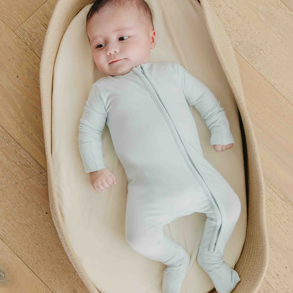 Copper Pearl - Zip-Up Footie Sleepsuit
