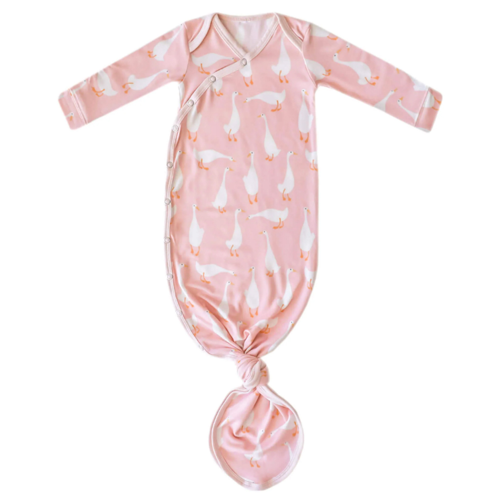 Copper Pearl - Newborn Knotted Sleepsuit - Goosie