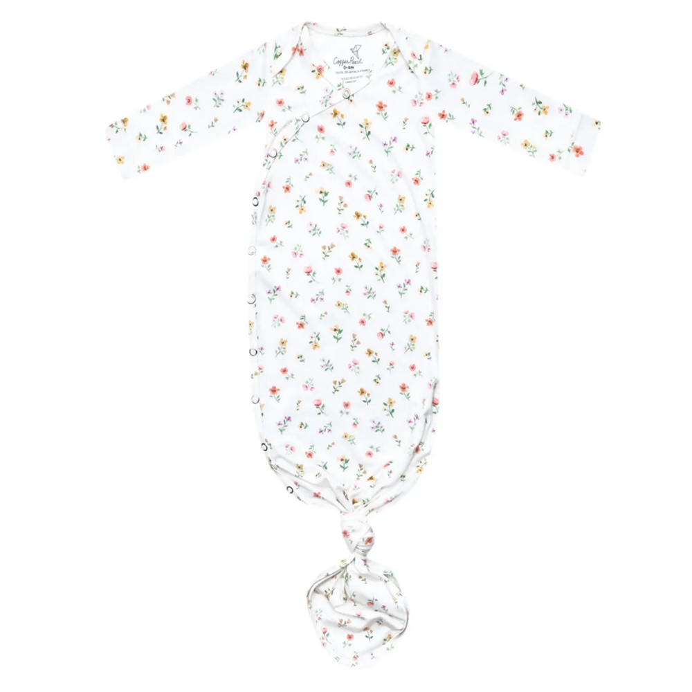 Copper Pearl - Newborn Knotted Sleepsuit - Eloise