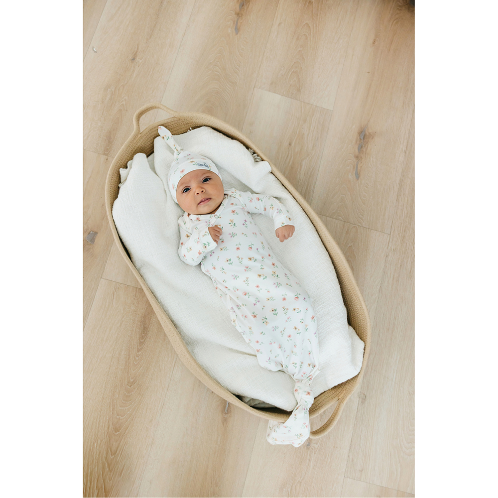 Copper Pearl - Newborn Knotted Sleepsuit - Eloise