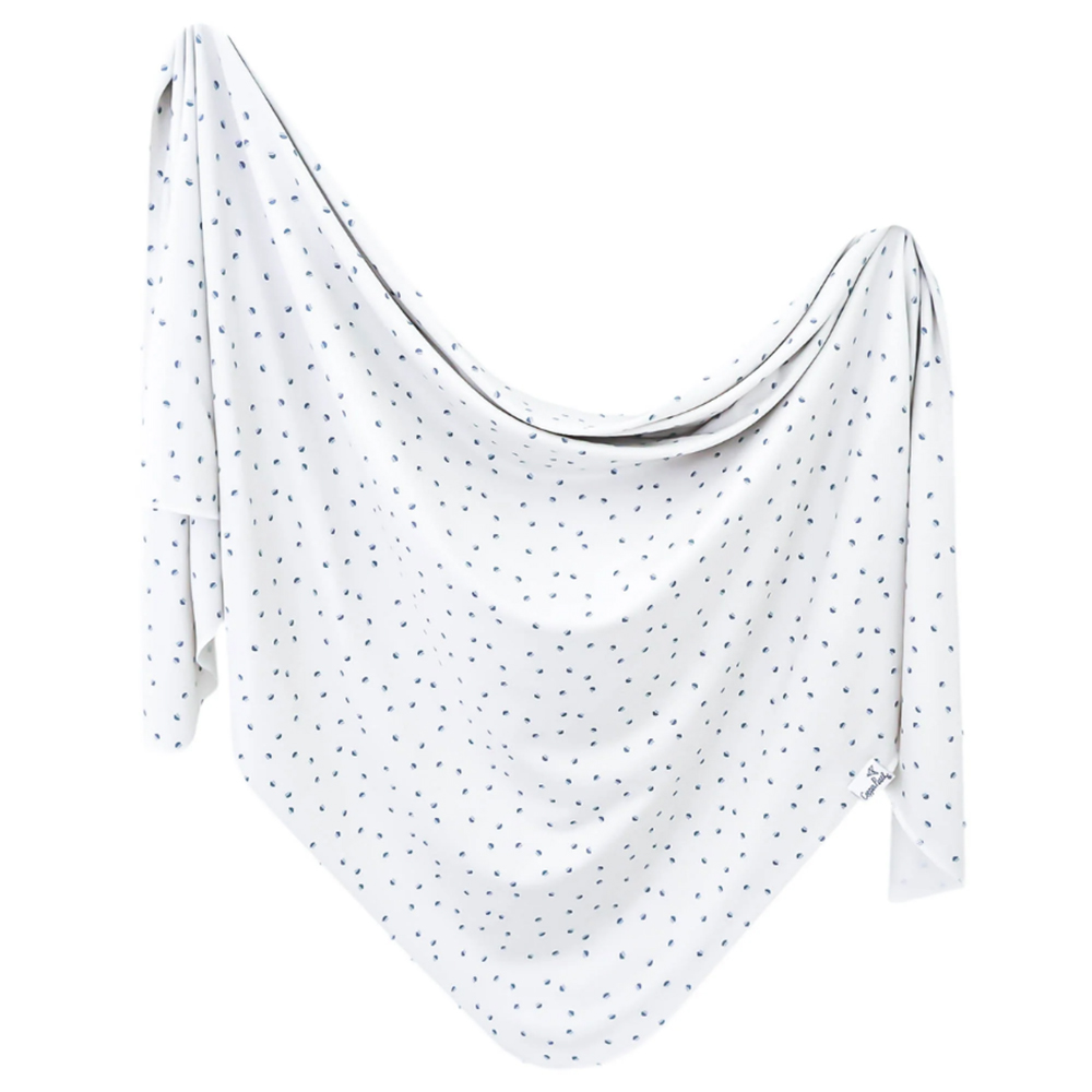 Copper Pearl - Baby Knit Swaddle Blanket - Haze