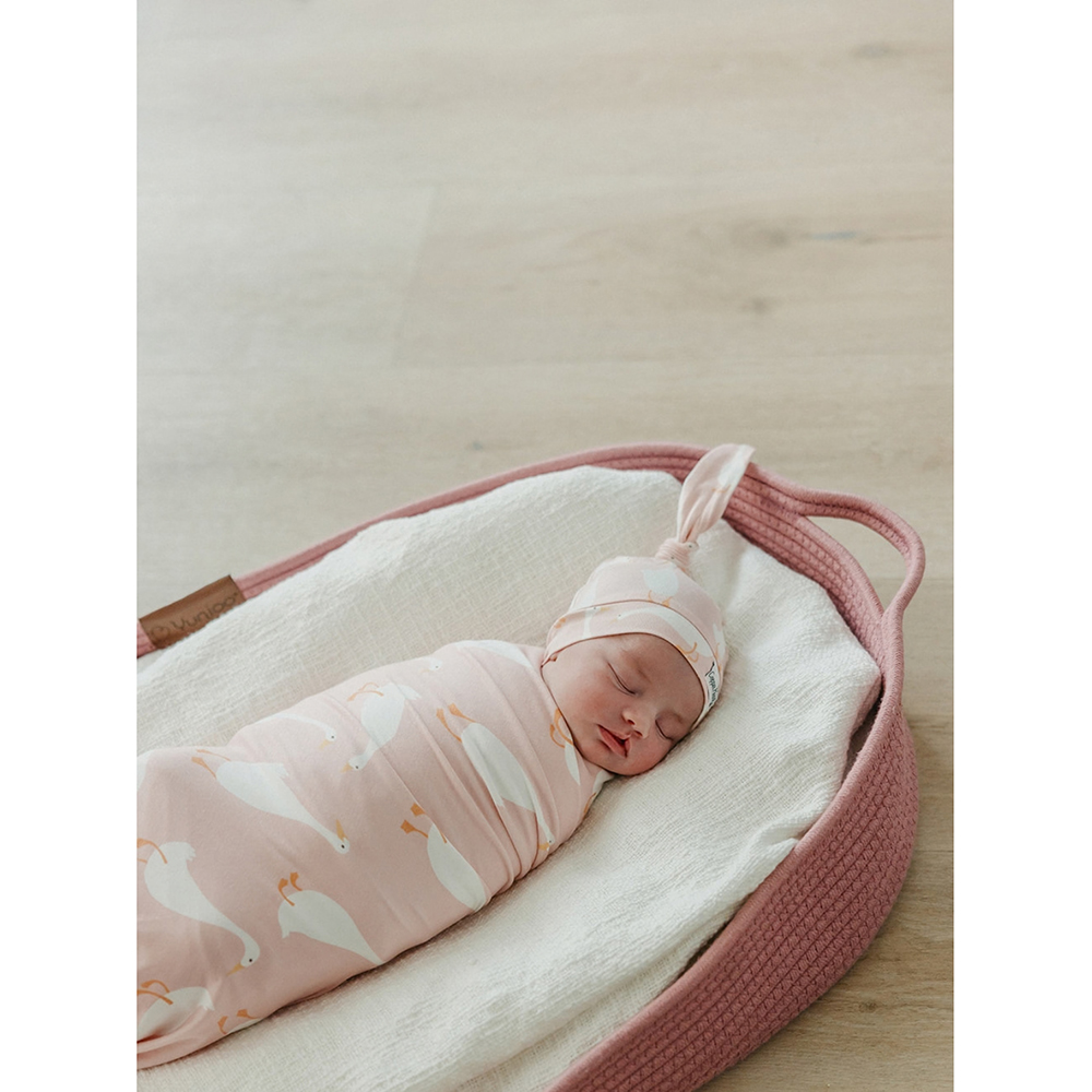 Copper Pearl - Baby Knit Swaddle Blanket - Goosie