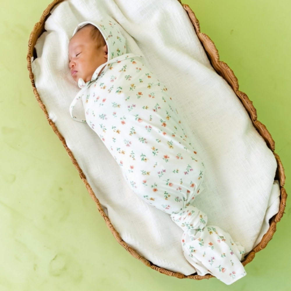Copper Pearl - Baby Knit Swaddle Blanket - Eloise