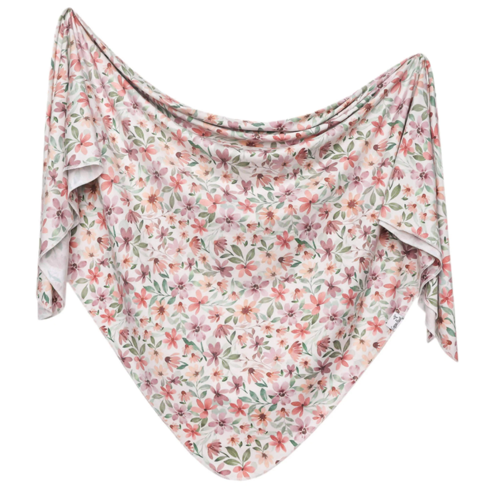 Copper Pearl - Baby Knit Swaddle Blanket - Natalie