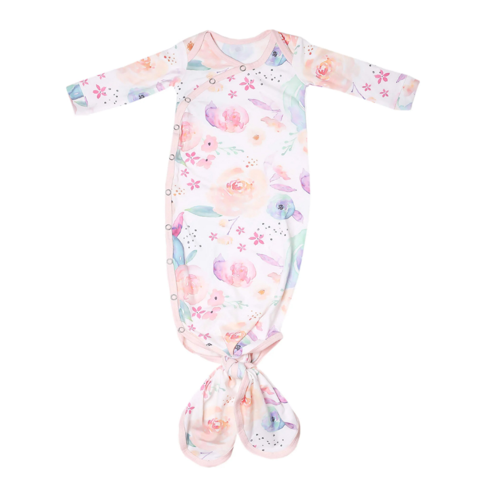Copper Pearl - Newborn Knotted Sleepsuit - Bloom