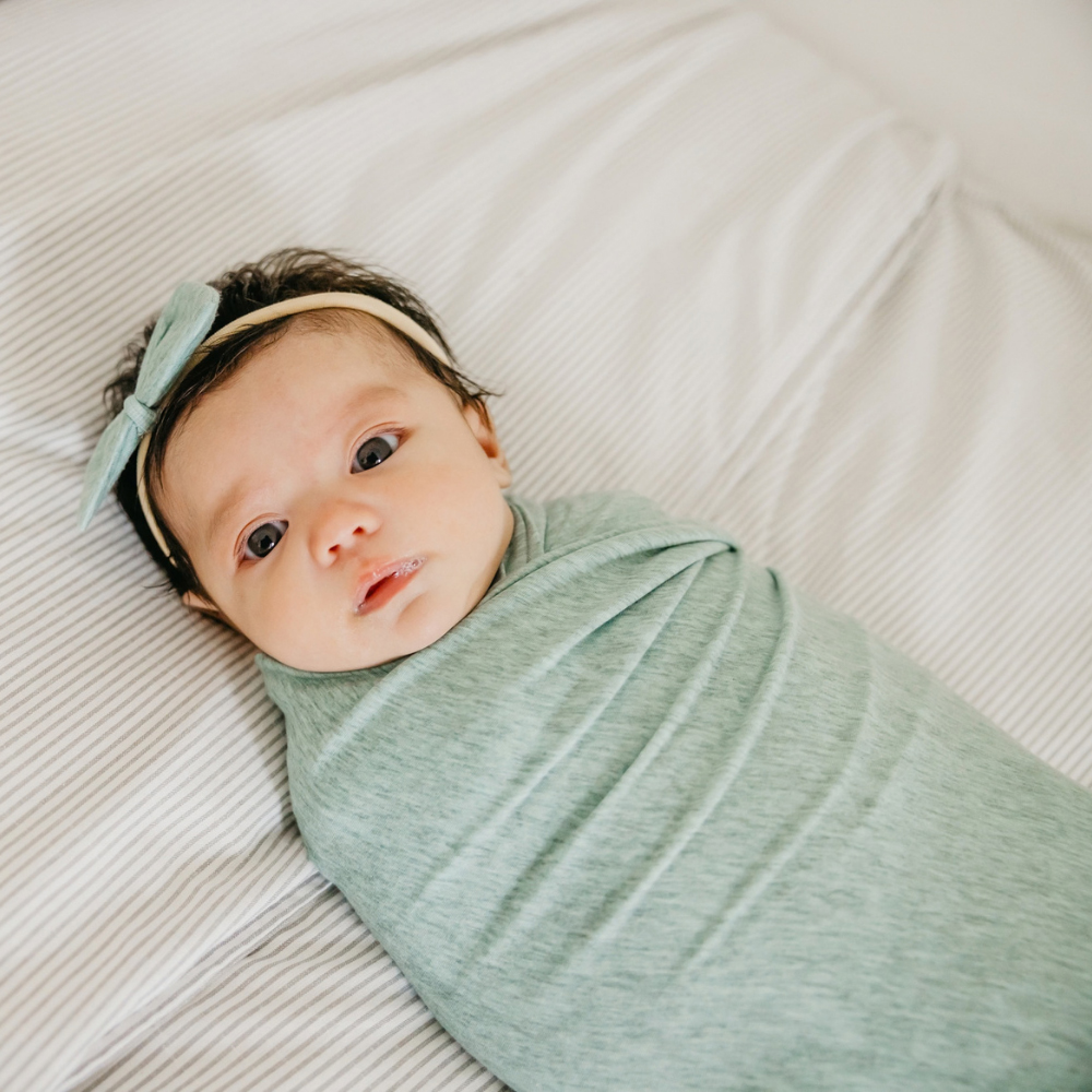 Copper Pearl - Baby Knit Swaddle Blanket - Emerson