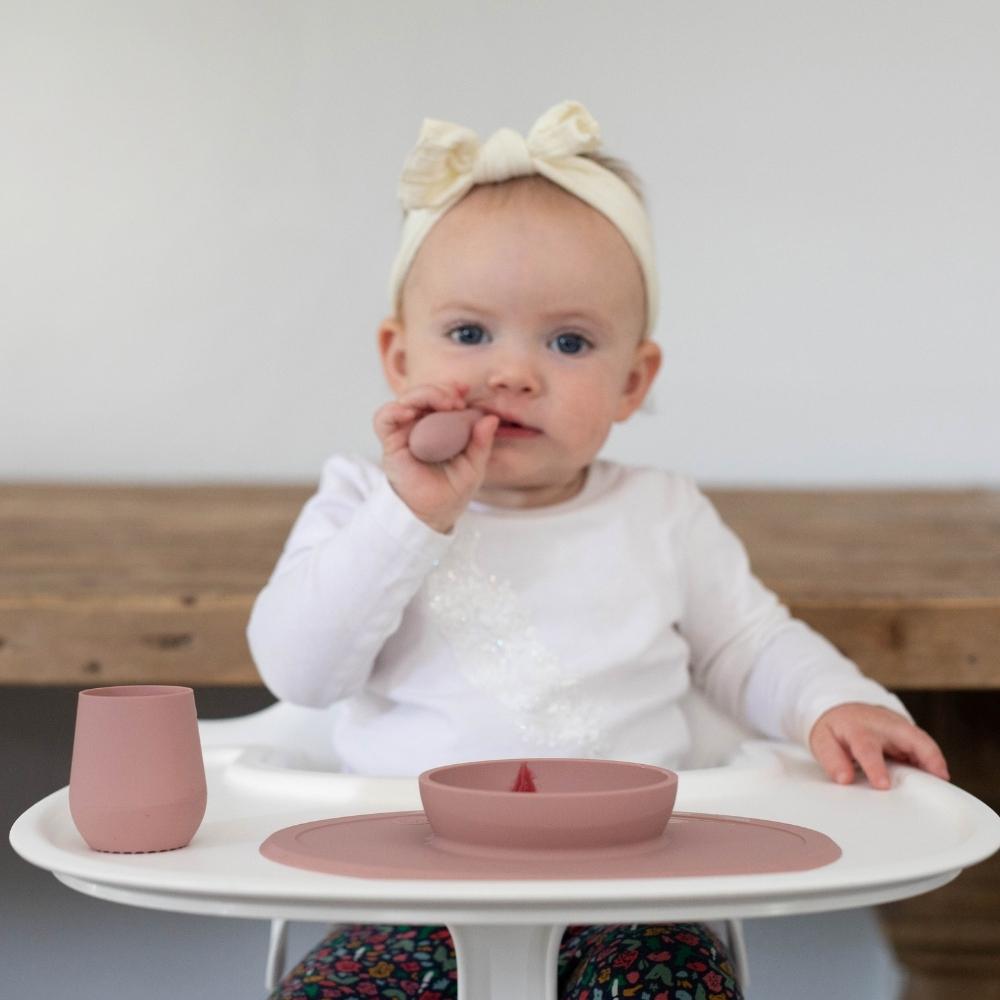 Ezpz - Ultimate Feeding Set - Blush - 9 Pcs