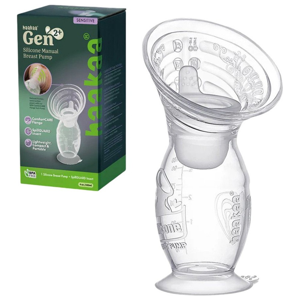 Haakaa - Gen.2+ Silicone Manual Breast Pump With Spillguard Insert - 150 ml