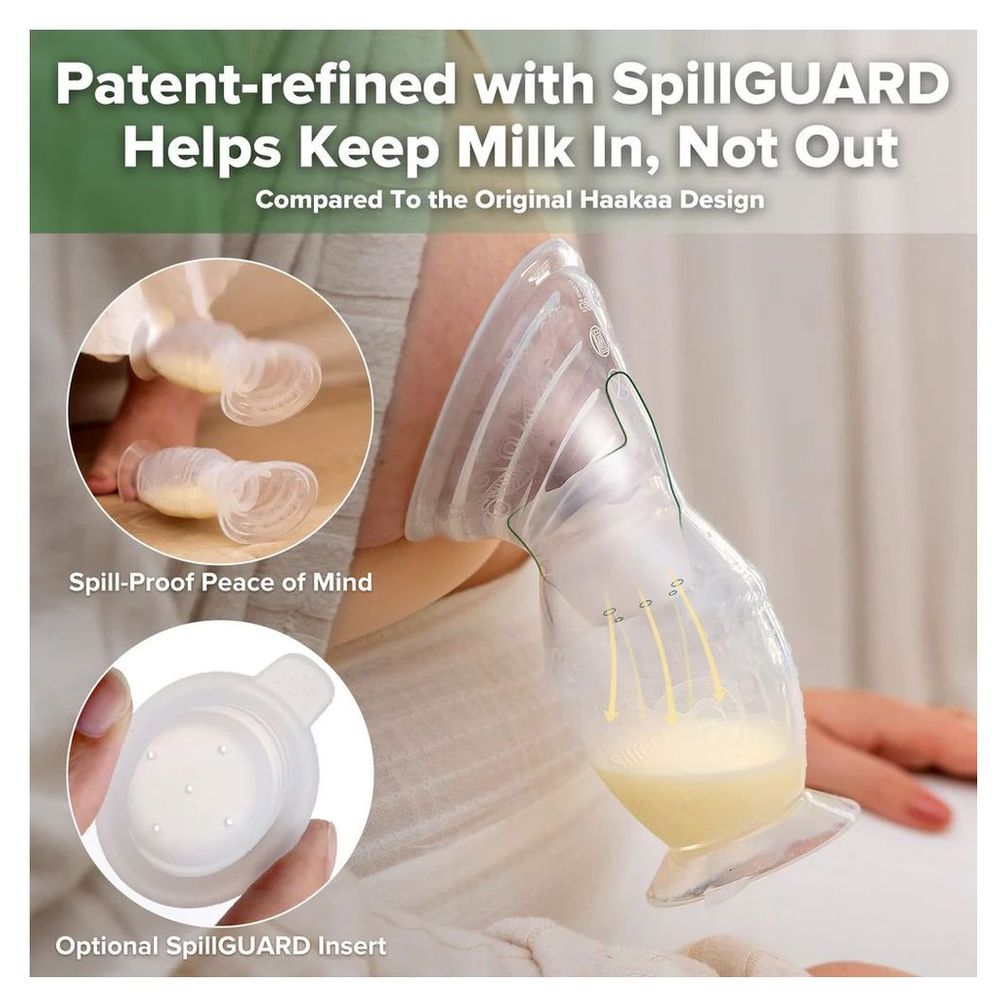 Haakaa - Gen.2+ Silicone Manual Breast Pump With Spillguard Insert - 150 ml