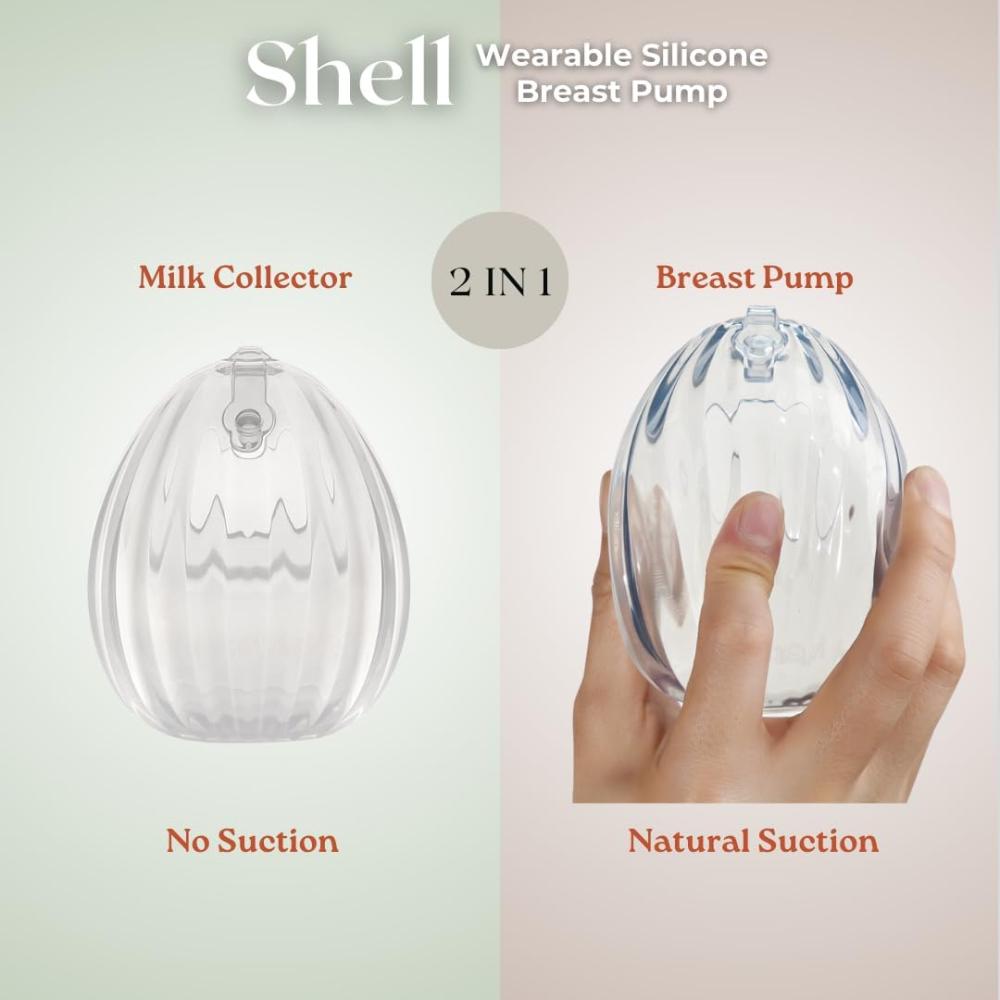 Haakaa - Shell Wearable Manual Breast Pump - Clear - 75 ml