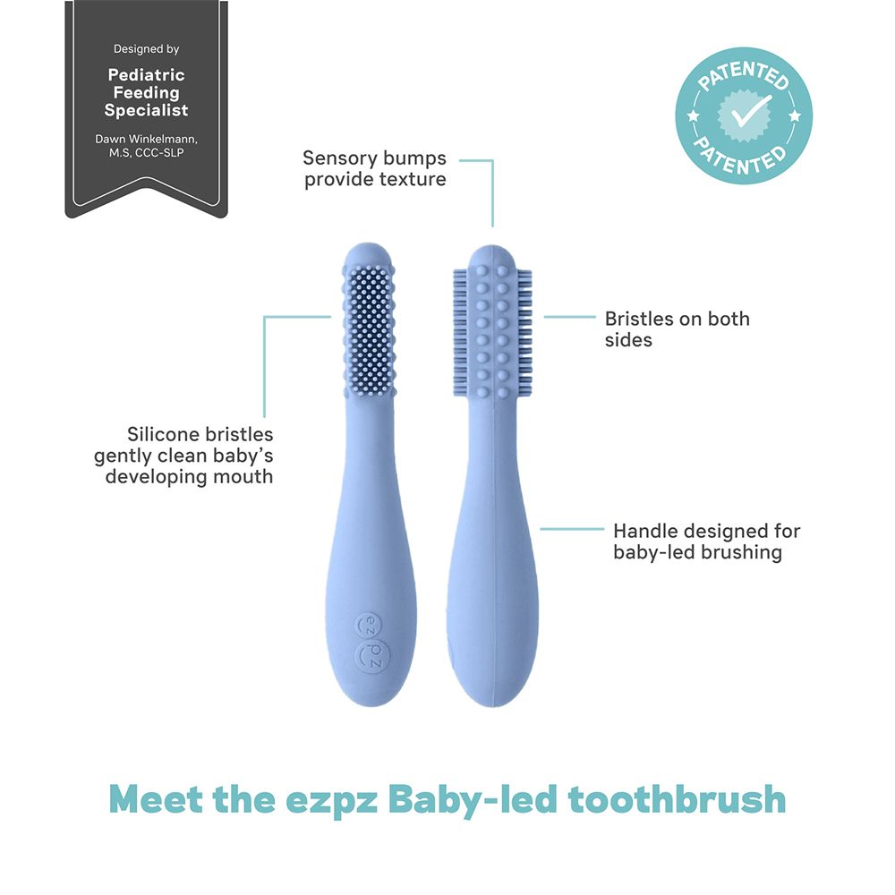Ezpz - Baby Led Toothbrush - Indigo