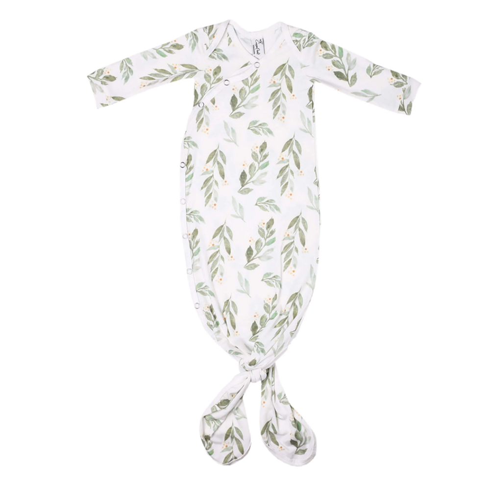Copper Pearl - Newborn Knotted Sleepsuit - Fern